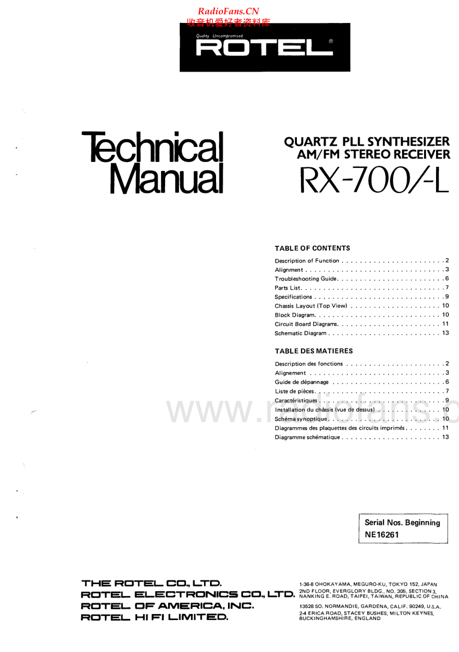 Rotel-RX700L-rec-sm 维修电路原理图.pdf_第1页