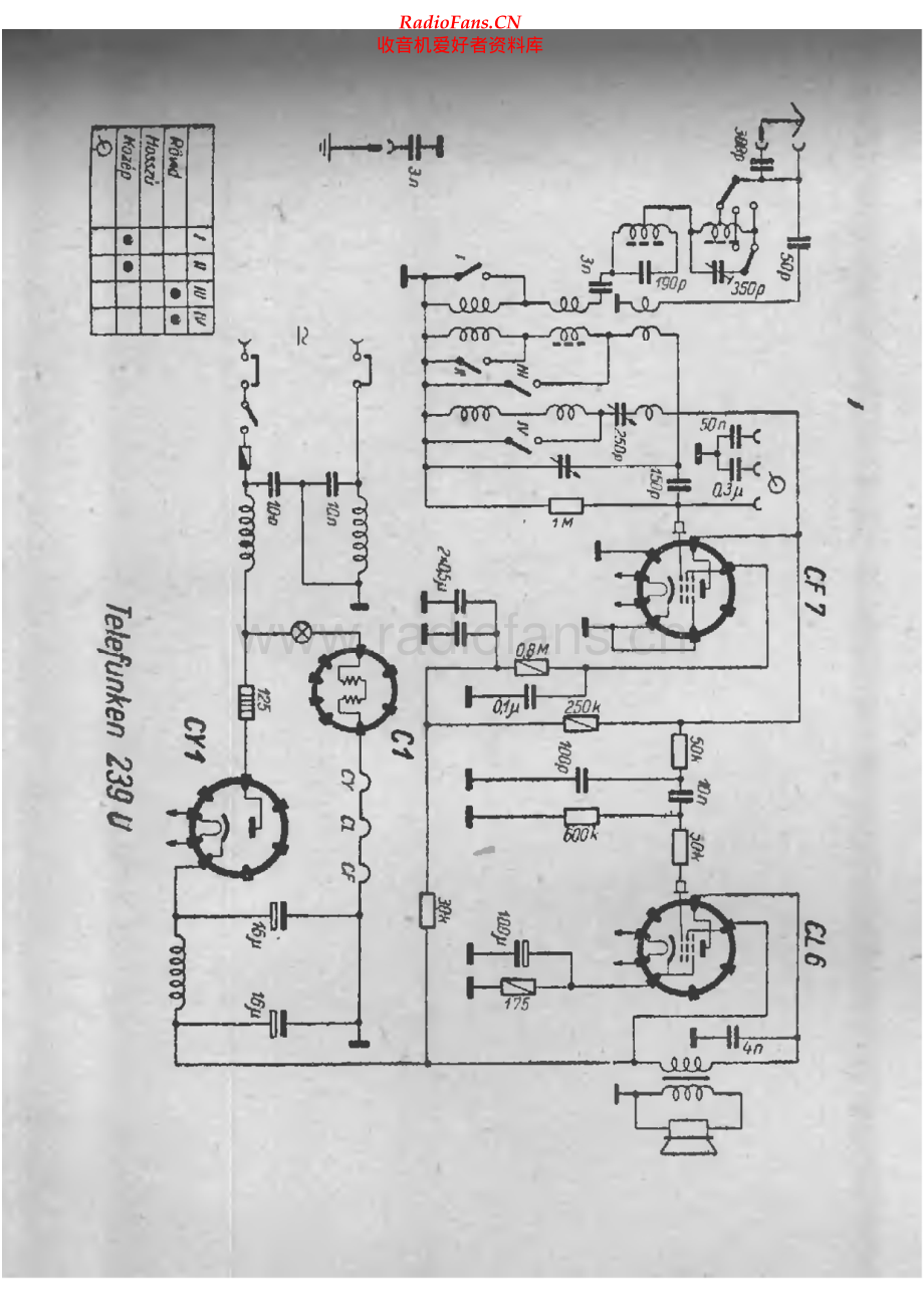 Telefunken-239U-rec-sch 维修电路原理图.pdf_第1页