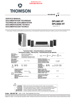 Thomson-DPL5000HT-rec-sm 维修电路原理图.pdf
