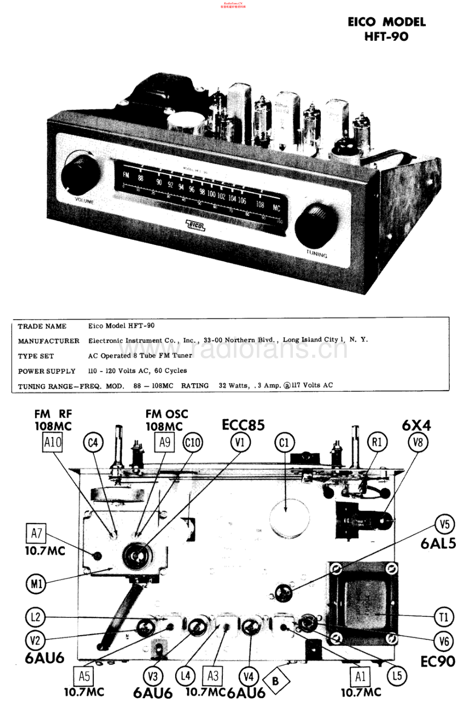 Eico-HFT90-tun-sch维修电路原理图.pdf_第1页