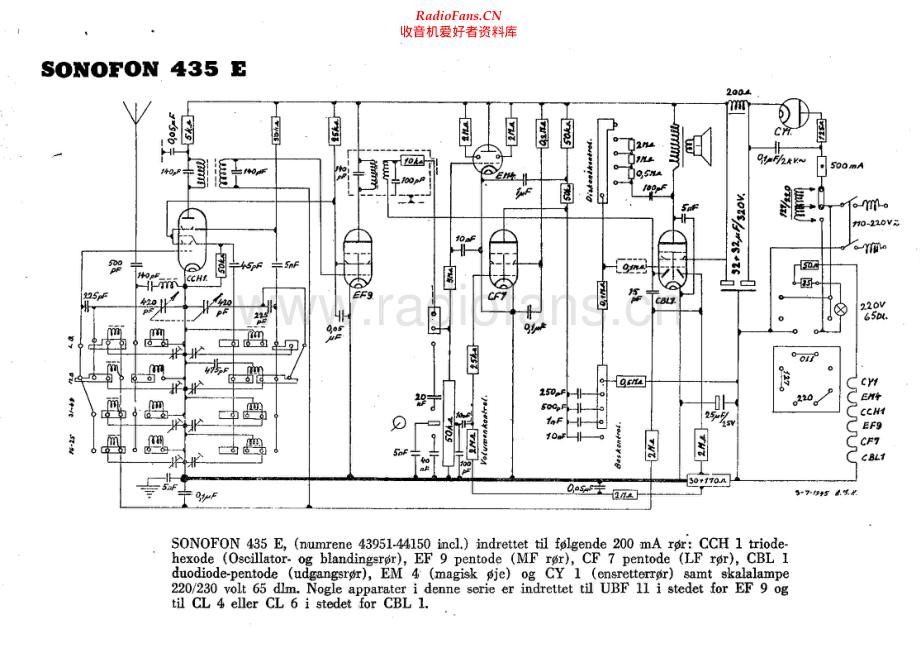 Sonofon-435E-rec-sch1 维修电路原理图.pdf_第1页