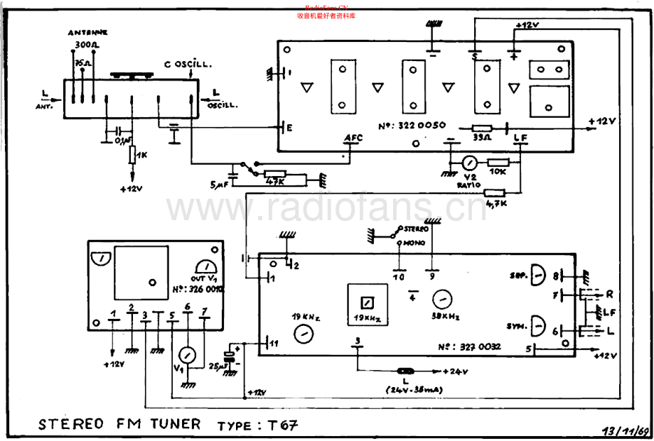 Thorens-T67-tun-sch 维修电路原理图.pdf_第1页