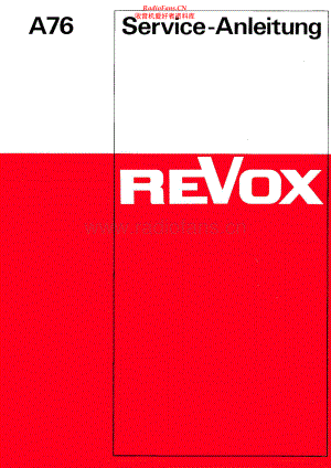 Revox-A76-tun-sm2 维修电路原理图.pdf