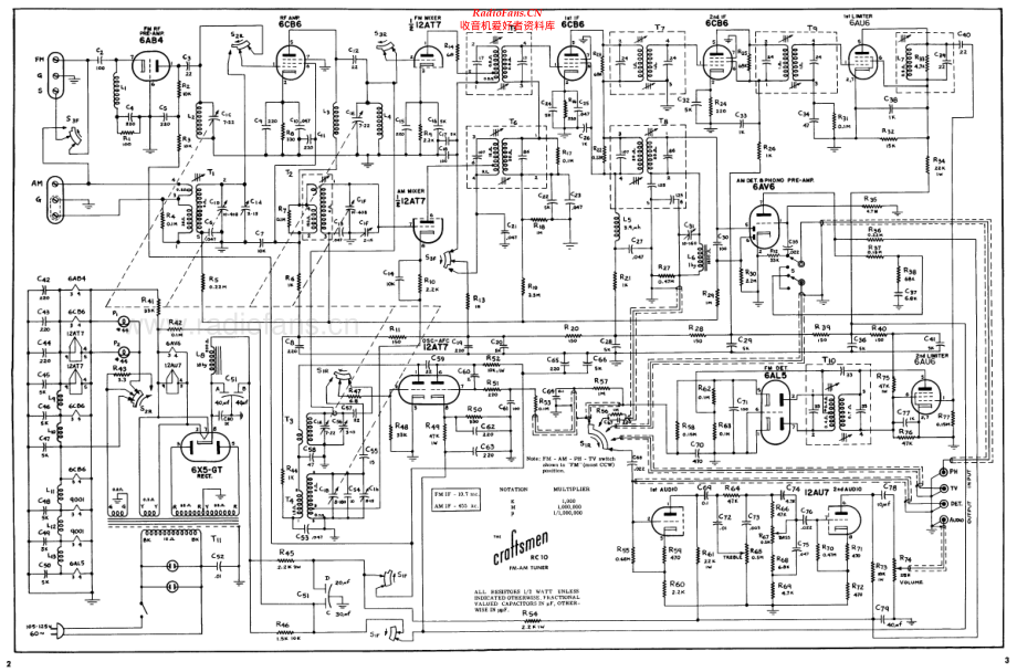 Craftsmen-RC10-tun-sch维修电路原理图.pdf_第2页