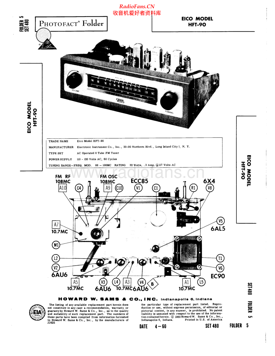 Eico-HFT90SAMS-tun-sm维修电路原理图.pdf_第1页