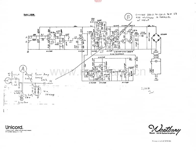 Westbury_1000m_guitar 电路图 维修原理图.pdf_第1页