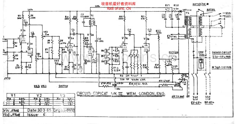 Wem_copicat_tube_mkiii_1965 电路图 维修原理图.pdf_第1页