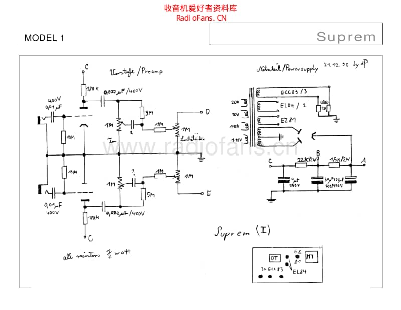 Suprem_model_1 电路图 维修原理图.pdf_第1页