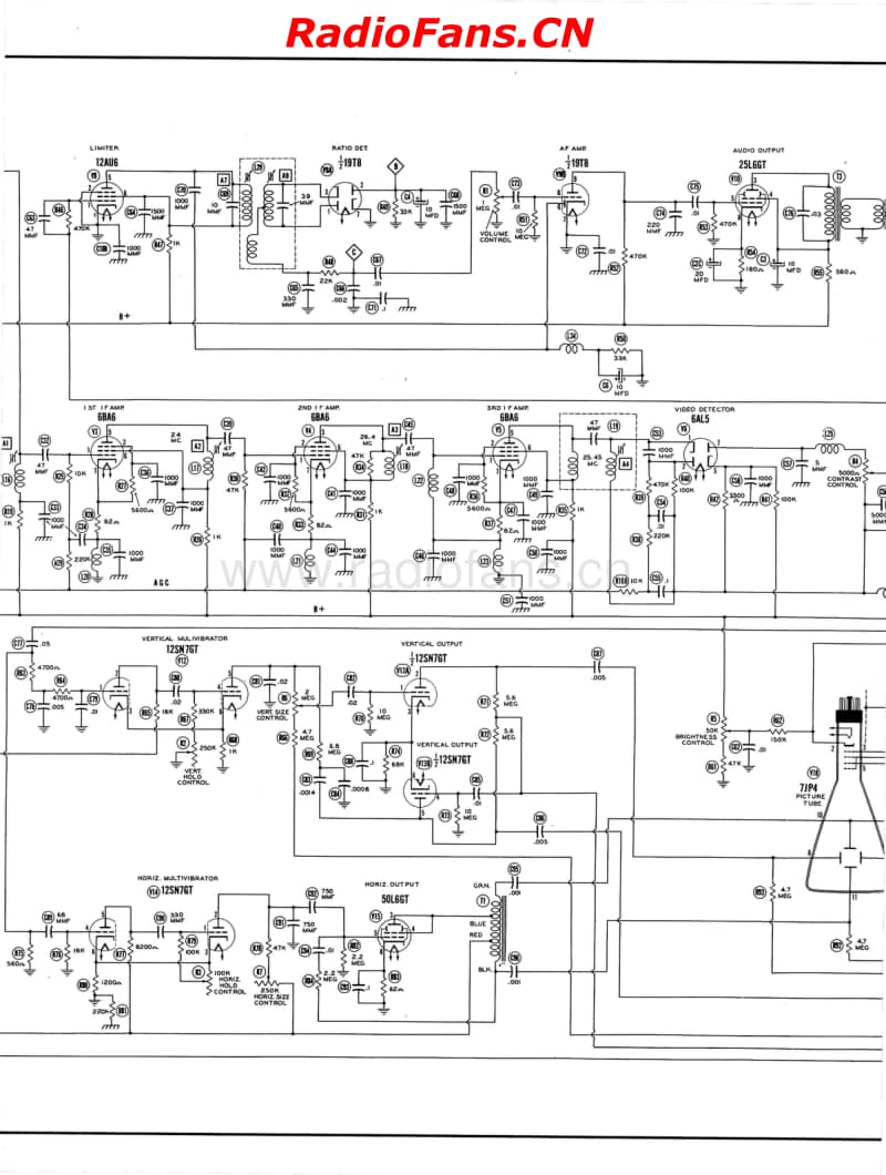 Raytheon-7DX21-7DX22P-18DX21A-Sams-81-13电路原理图.pdf_第3页