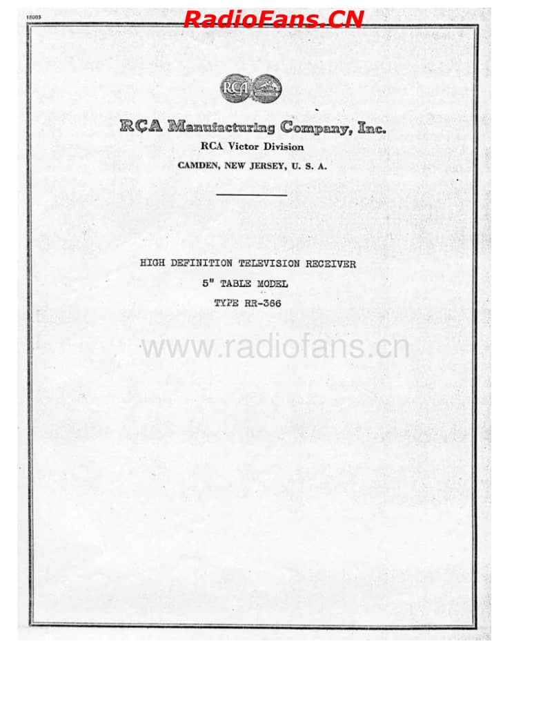 RCA_rr366_manual电路原理图.pdf_第1页