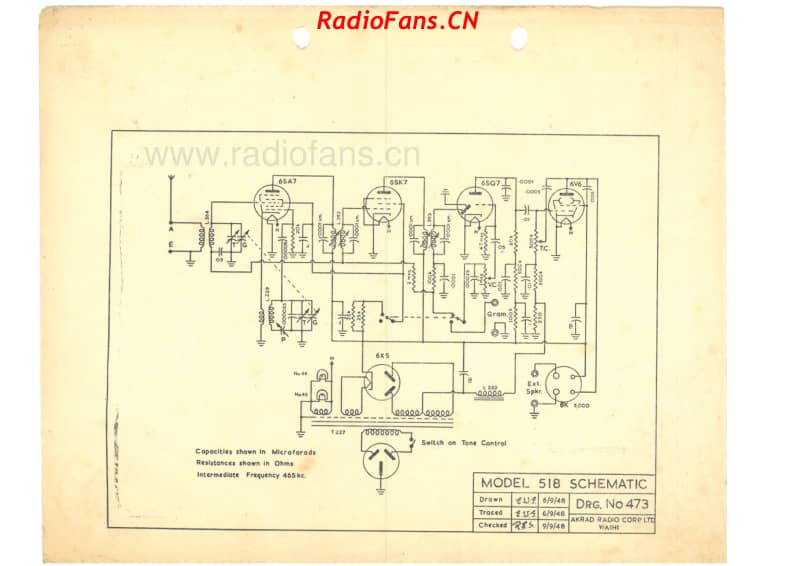 akrad-model-518-5v-bc-ac-1948 电路原理图.pdf_第1页