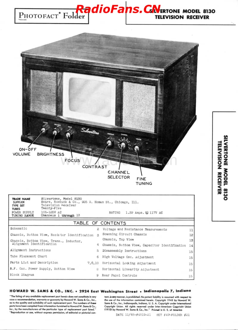 Silvertone-8130-Sams-49-21电路原理图.pdf_第1页