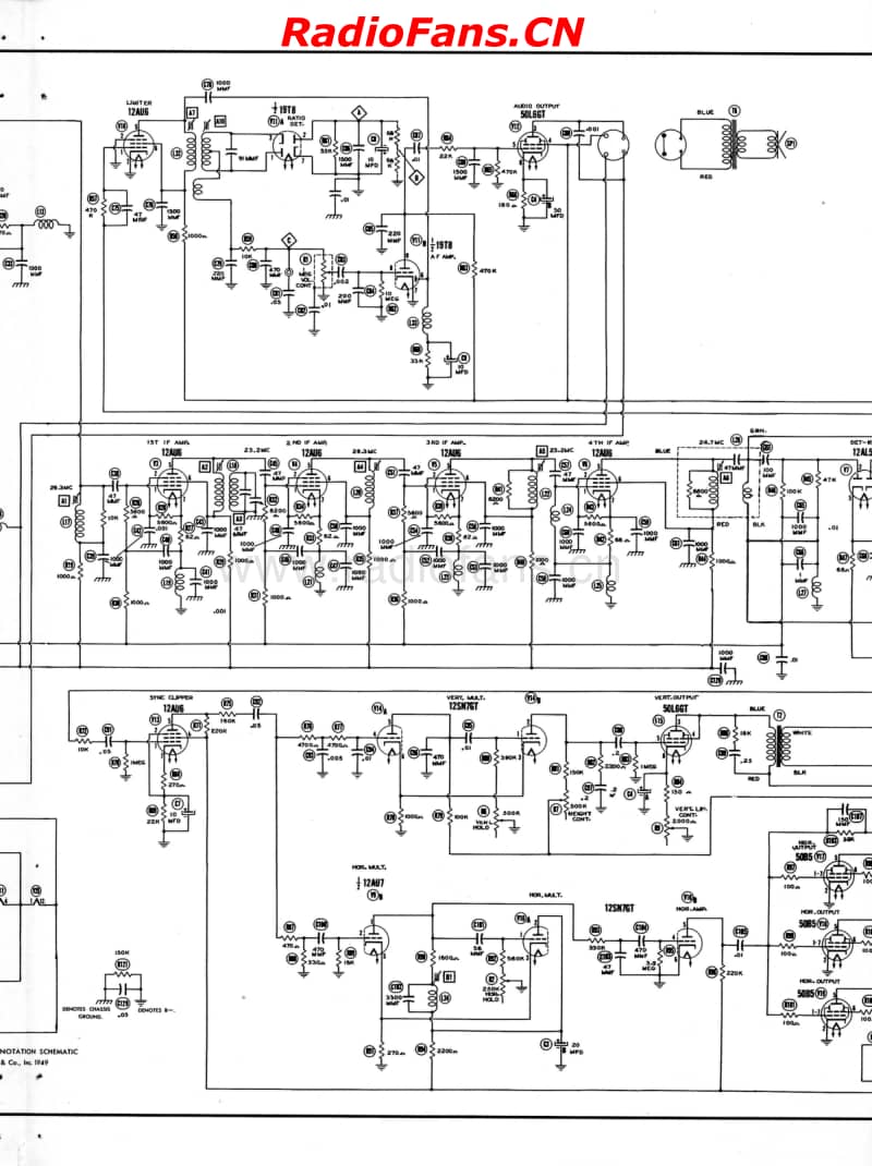 Raytheon-10DX21-22-24-10AXF43-Sams-75电路原理图.pdf_第3页