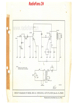 akrad-model-astor-m54-m54a-pye-m54-record-player-1v-ac-19xx 电路原理图.pdf