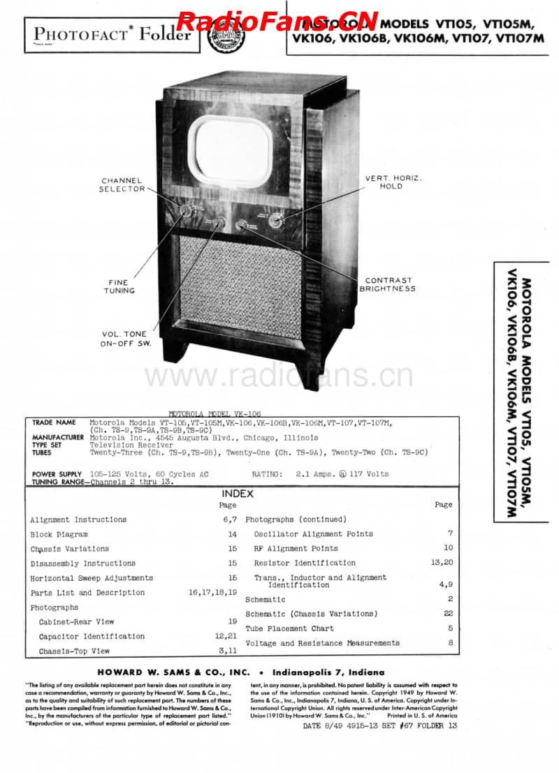 Motorola-VT105-Sams-67-13电路原理图.pdf_第1页