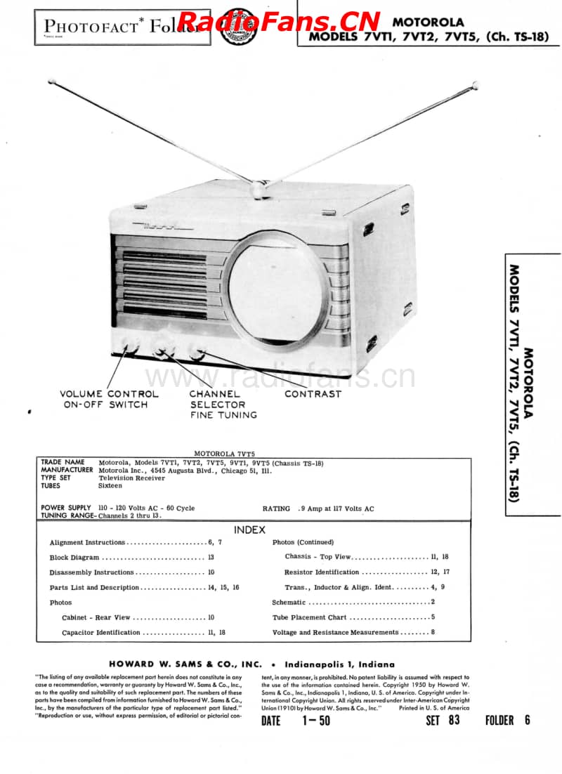 Motorola-7VT1-7VT2-7VT5-Sams-83-6电路原理图.pdf_第1页