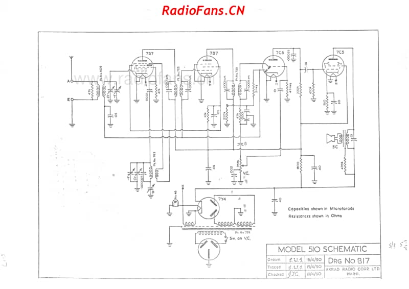 akrad-model-510-clipper-5v-bc-ac-1950 电路原理图.pdf_第1页