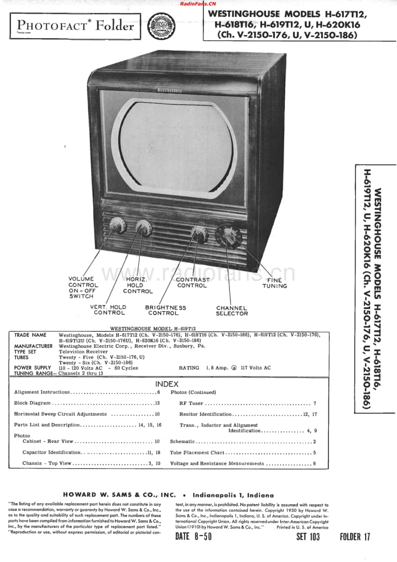 Westinghouse-H-619T12-Sams-103-17电路原理图.pdf_第1页