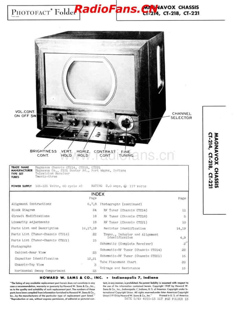 Magnavox-CT-214-CT-218-CT-221-Sams-62-13电路原理图.pdf_第1页