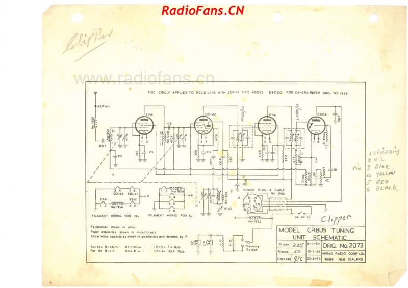 akrad-model-cr8u5-clipper-car-radio-4v-bc-vib-1954 电路原理图.pdf_第1页