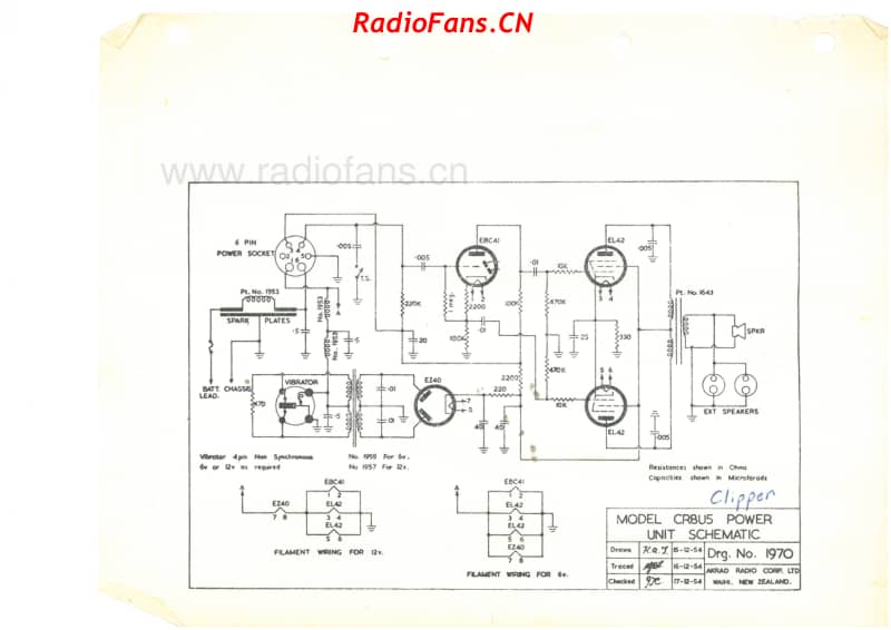 akrad-model-cr8u5-clipper-car-radio-4v-bc-vib-1954 电路原理图.pdf_第2页