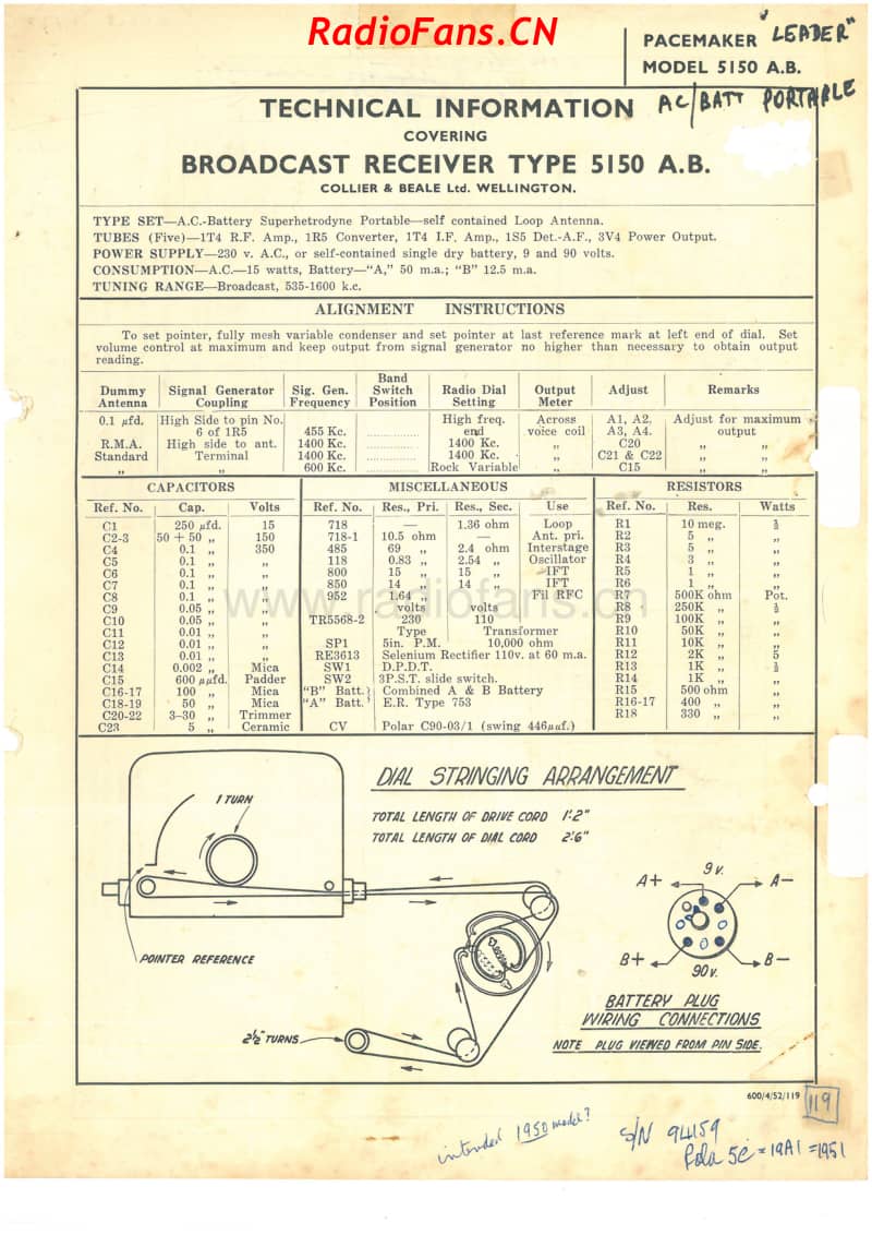 cb-model-5150ab-5v-bc-ac-battery-1951 电路原理图.pdf_第1页