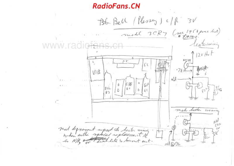 bell-3cr7-colt-car-radio-3v-bc-vib-1958 电路原理图.pdf_第3页