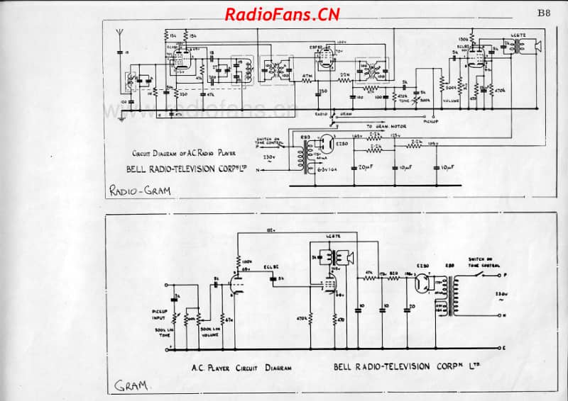 bell-ac-radiogram-and-ac-record-player 电路原理图.pdf_第1页