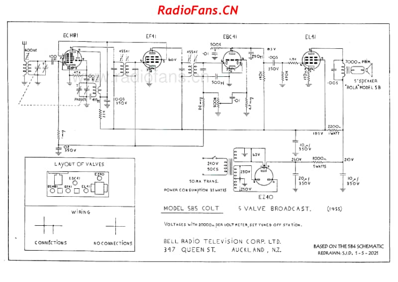 bell-5b5-colt-5v-bc-ac-1955 电路原理图.pdf_第1页