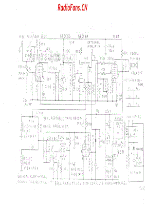 bell-model-unknown-portable-tape-recorder-6v-ac-19xx 电路原理图.pdf