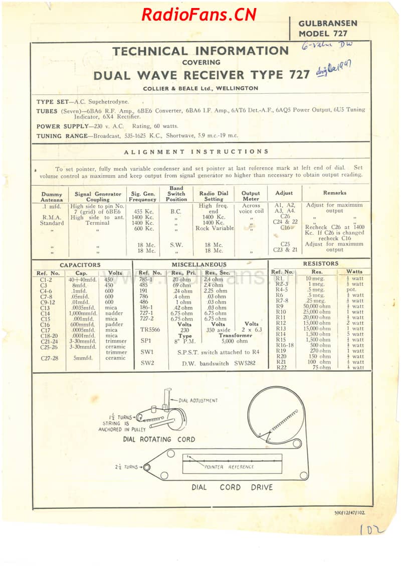 cb-model-727-6v-dw-ac-1947 电路原理图.pdf_第1页