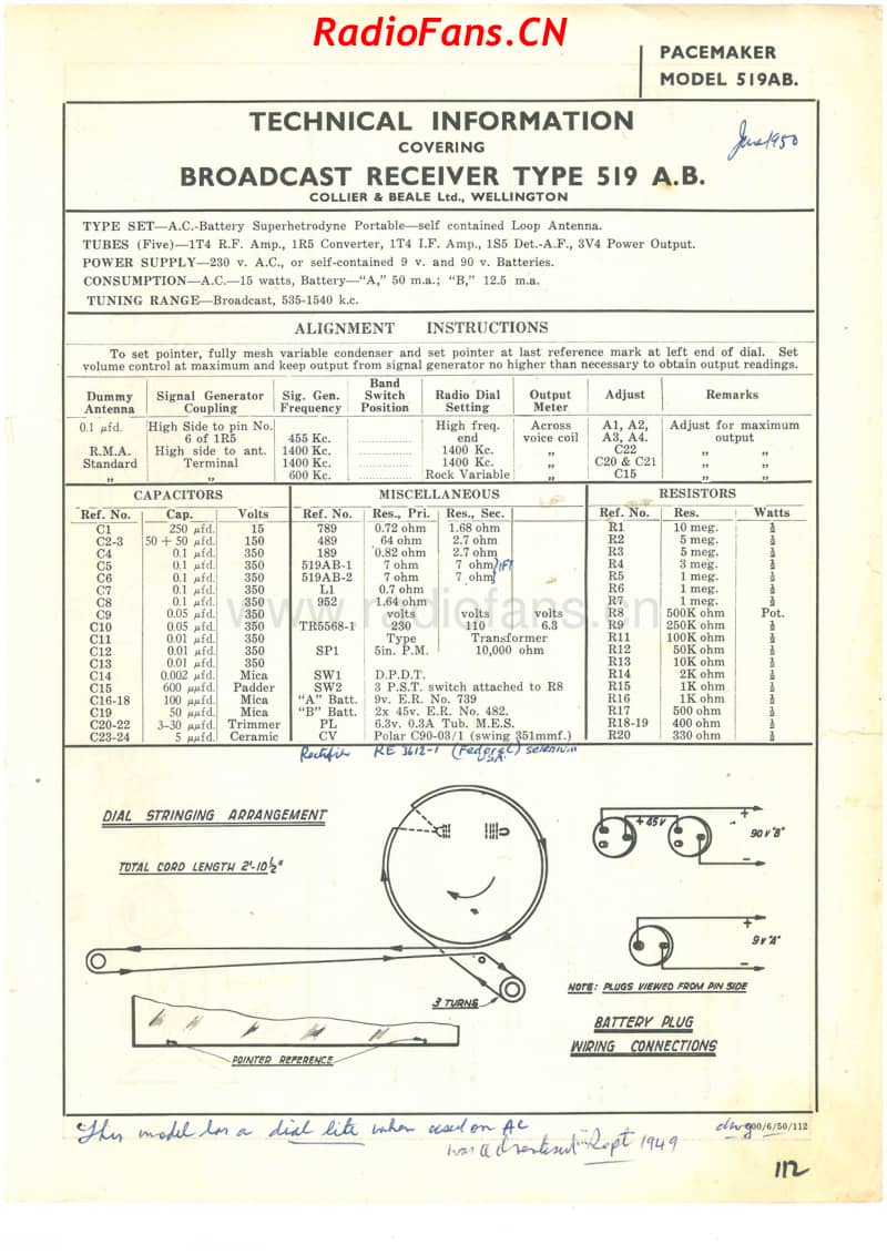 cb-model-519ab-5v-bc-ac-battery-1950 电路原理图.pdf_第1页