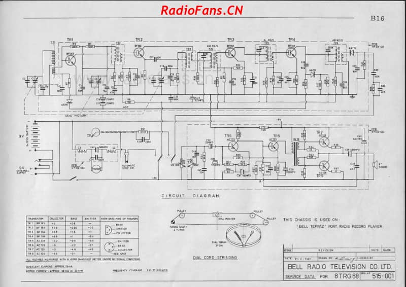 bell-8trg68-teppaz-radiogram 电路原理图.pdf_第1页