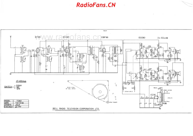 bell-7d62-stereogram-7v-dw-ac-1962 电路原理图.pdf_第1页