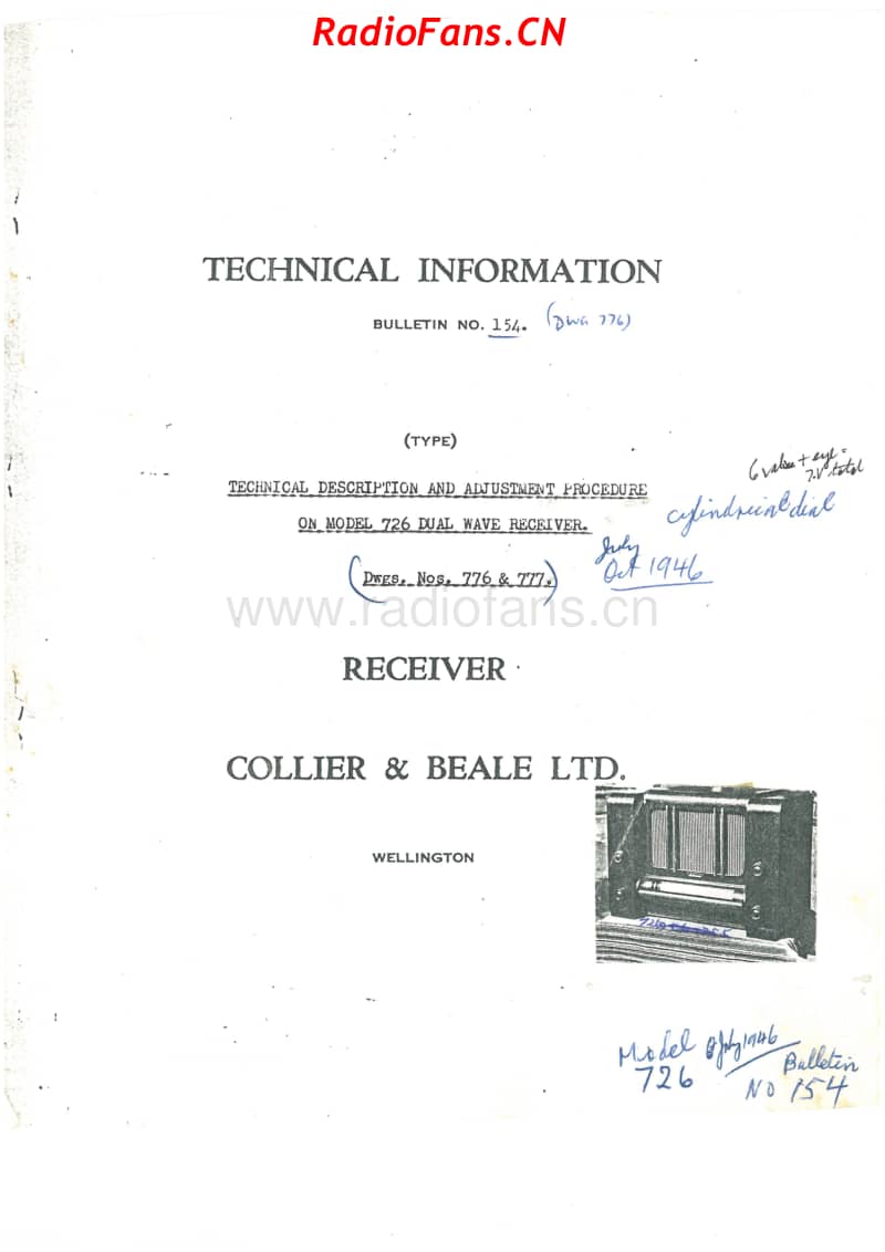 cb-model-726-6v-dw-ac-1946 电路原理图.pdf_第1页