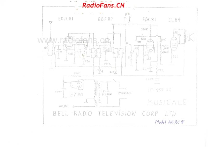 bell-acrc8-musicale-radiogram-5v-bc-ac-19xx 电路原理图.pdf_第1页