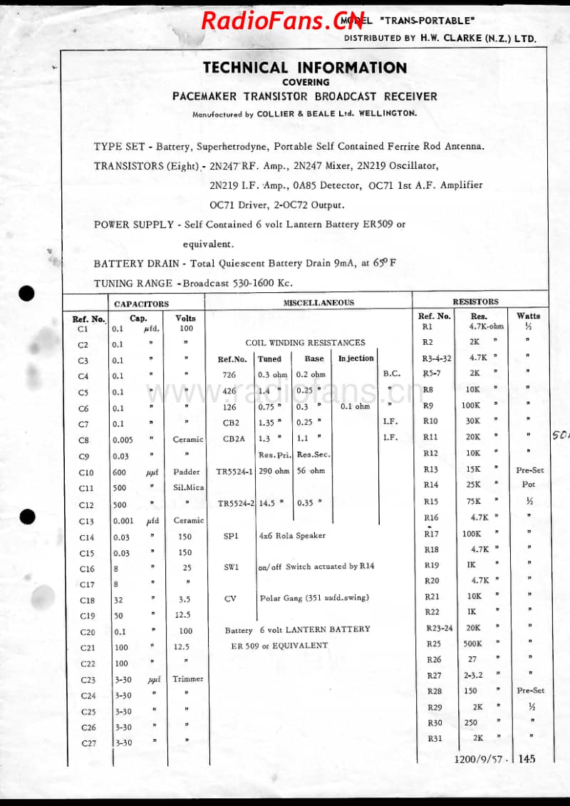 cb-pacemaker-trans-portable-1957 电路原理图.pdf_第1页