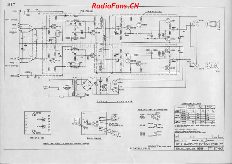 bell-9968-bellforte-record-player 电路原理图.pdf_第1页