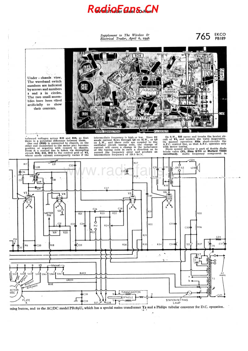 EKCO-PB189-PB289-1938 电路原理图.pdf_第2页