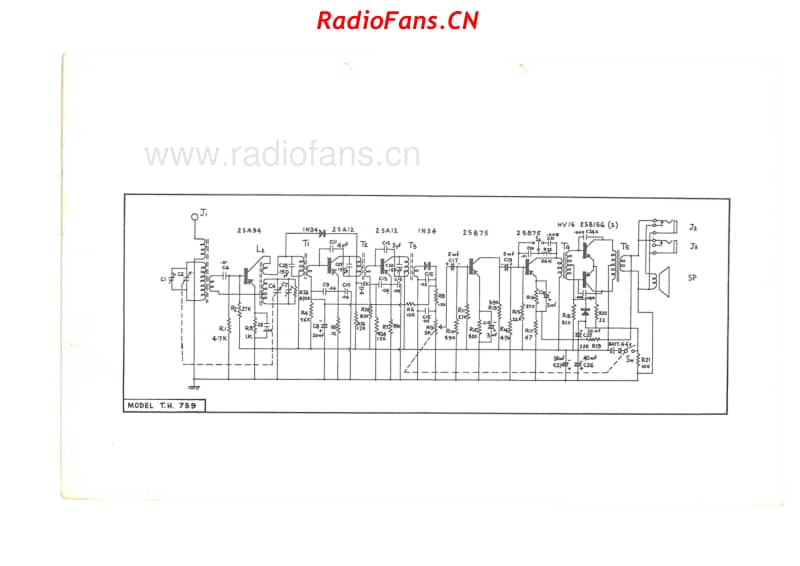 dreco-th759-7-transistor 电路原理图.pdf_第1页