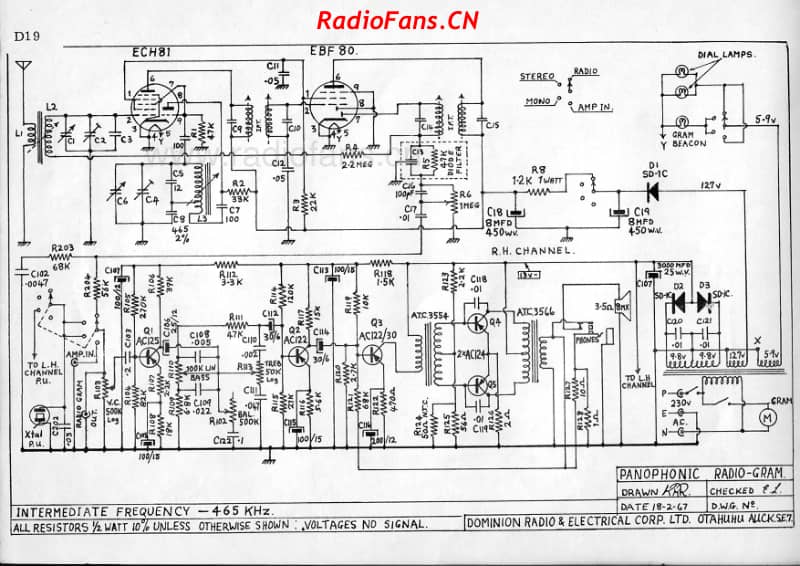 dreco-panophonic-stereo-radiogram-1967 电路原理图.pdf_第1页