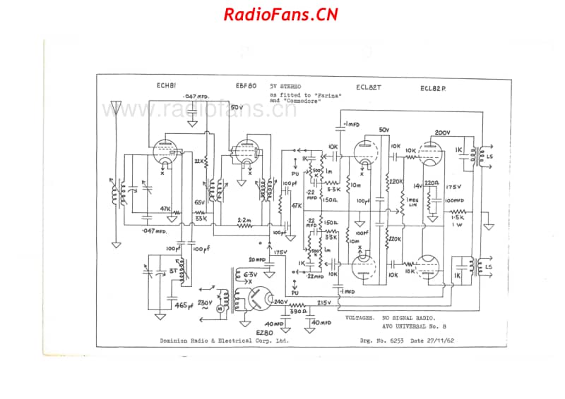 dreco-farina-commodore-5v-stereo-1962 电路原理图.pdf_第1页