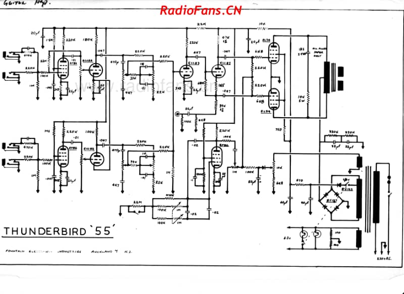 Fountain-Guitar-amp-Thunderbird-55W 电路原理图.pdf_第2页