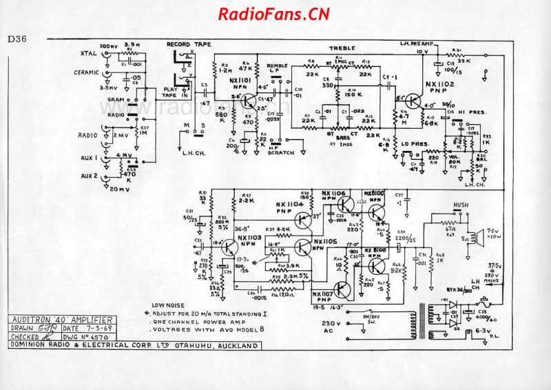 dreco-auditron-40-amp-1969 电路原理图.pdf_第1页