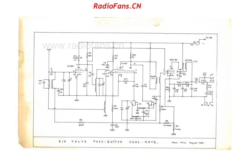 dreco-6v-dw-pushbutton-1965 电路原理图.pdf_第1页