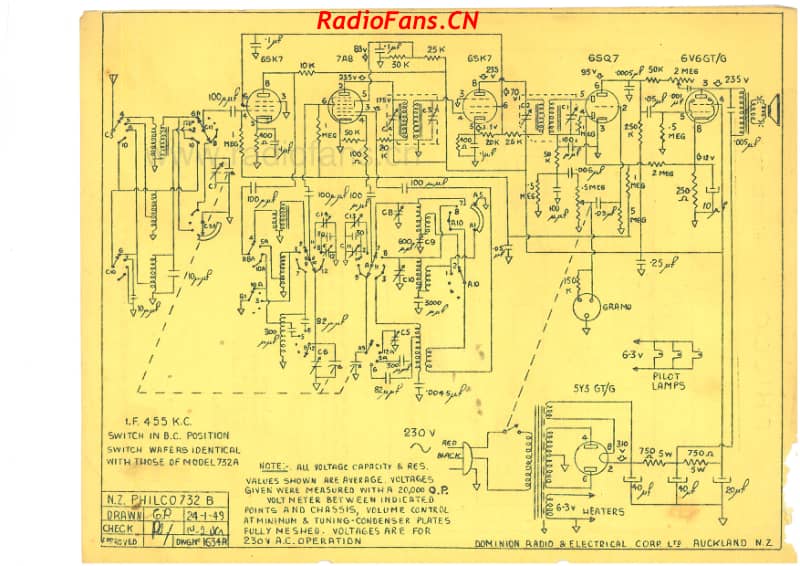 Philco-model-732B-6V-AW-AC-1949- 电路原理图.pdf_第2页