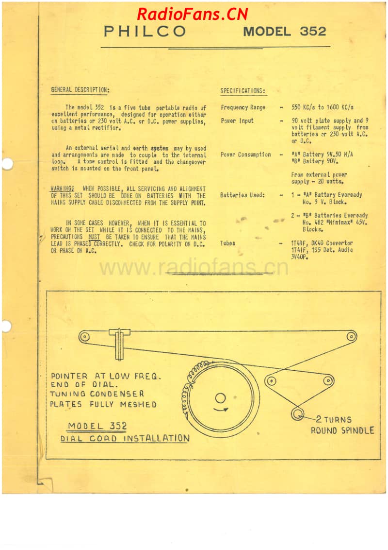 Philco-model-352-5V-BC-AC-Bat-1949 电路原理图.pdf_第1页
