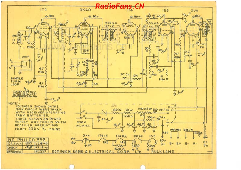 Philco-model-352-5V-BC-AC-Bat-1949 电路原理图.pdf_第3页