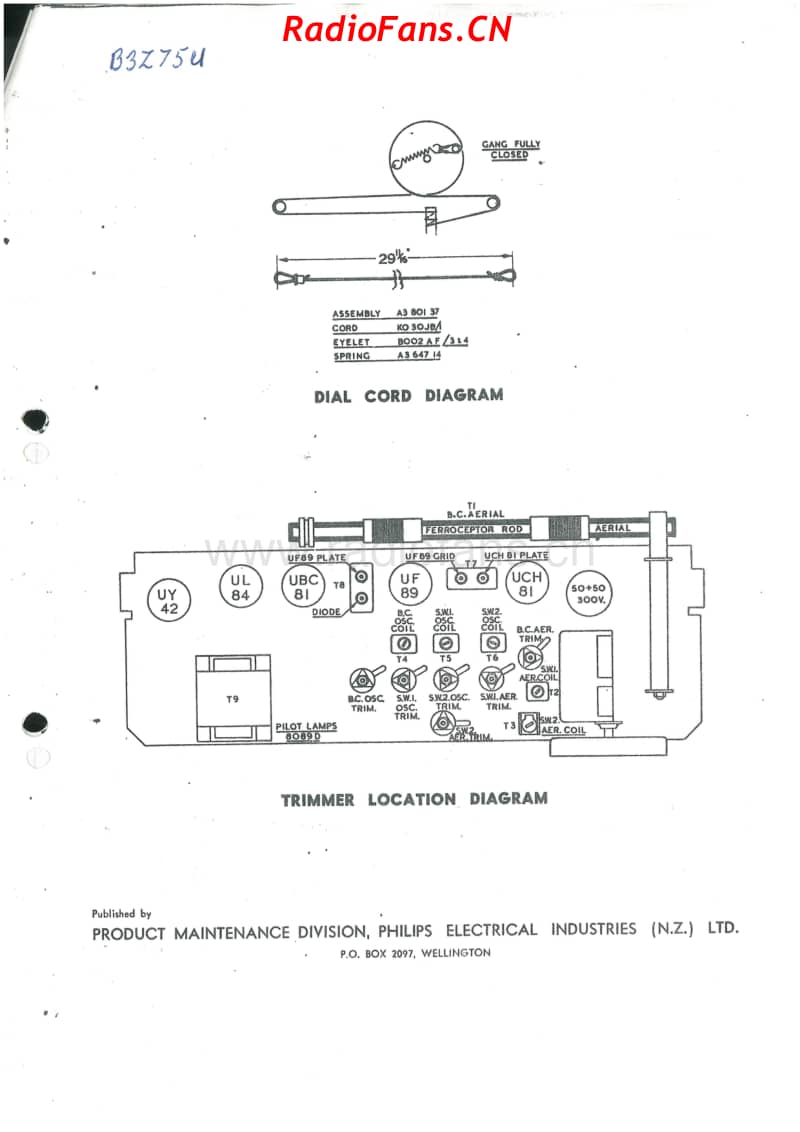 Philips-B3Z75U-Continental-5V-AW-ACDC-1958 电路原理图.pdf_第2页