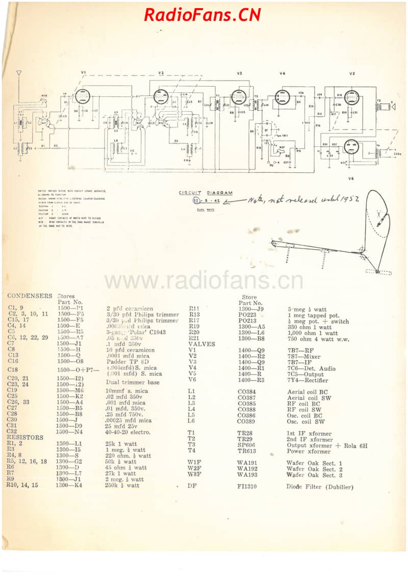 HMV-526D-Rugby-6V-DW-AC-1952 电路原理图.pdf_第2页